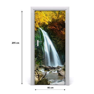 Fototapeta na dveře vodopád v lese