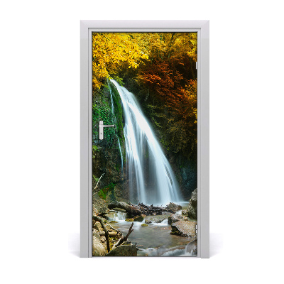Fototapeta na dveře vodopád v lese