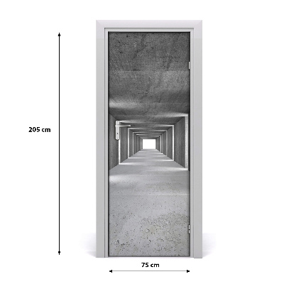 Samolepící fototapeta na dveře Betonový tunel
