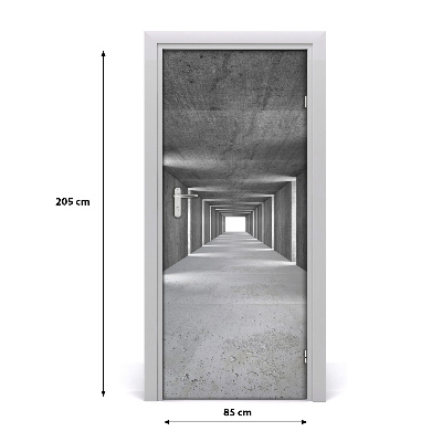 Samolepící fototapeta na dveře Betonový tunel