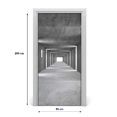 Samolepící fototapeta na dveře Betonový tunel