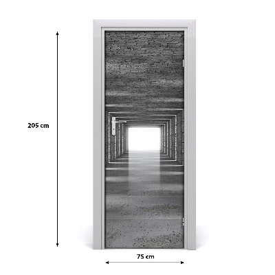 Samolepící fototapeta na dveře Tunel z cihel
