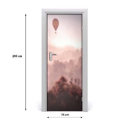 Fototapeta na dveře létající balon les