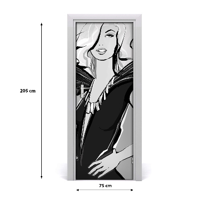 Samolepící fototapeta na dveře Ilustrace móda