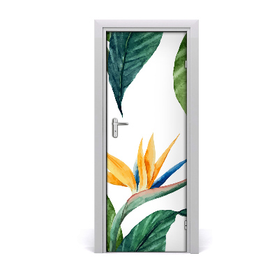 Samolepící fototapeta na dveře Strelitzia reginae