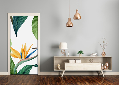 Samolepící fototapeta na dveře Strelitzia reginae