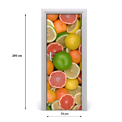 Fototapeta na dveře samolepící citrusové ovoce