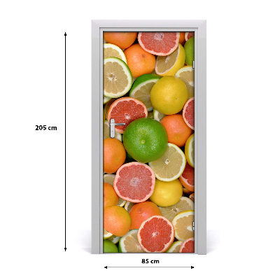 Fototapeta na dveře samolepící citrusové ovoce
