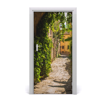 Fototapeta samolepící na dveře italské uličky