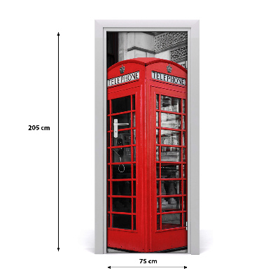 Fototapeta samolepící dveře telefonní budka