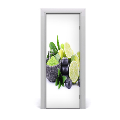 Fototapeta na dveře samolepící citrusy a kamení