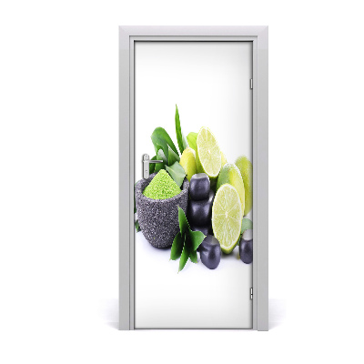 Fototapeta na dveře samolepící citrusy a kamení