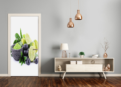 Fototapeta na dveře samolepící citrusy a kamení