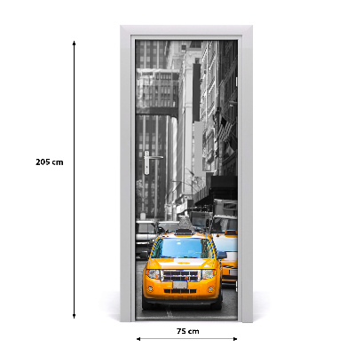 Fototapeta samolepící dveře taxi New York