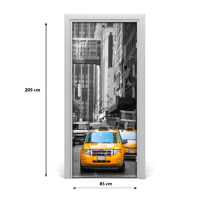 Fototapeta samolepící dveře taxi New York