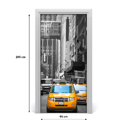 Fototapeta samolepící dveře taxi New York