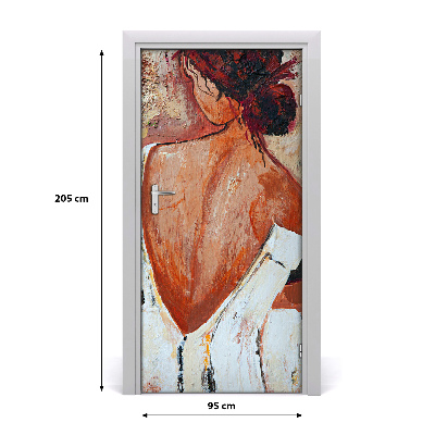 Samolepící fototapeta na dveře Žena