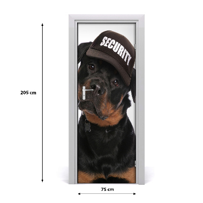 Samolepící fototapeta na dveře Rottweiler