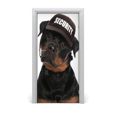 Samolepící fototapeta na dveře Rottweiler
