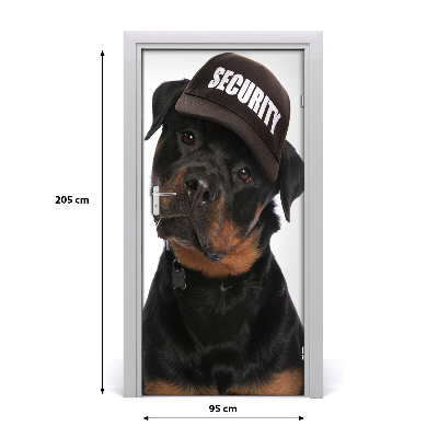 Samolepící fototapeta na dveře Rottweiler