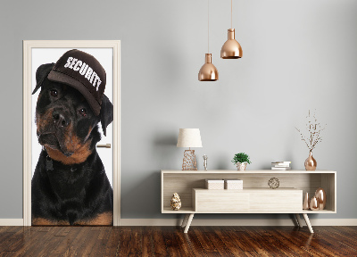 Samolepící fototapeta na dveře Rottweiler