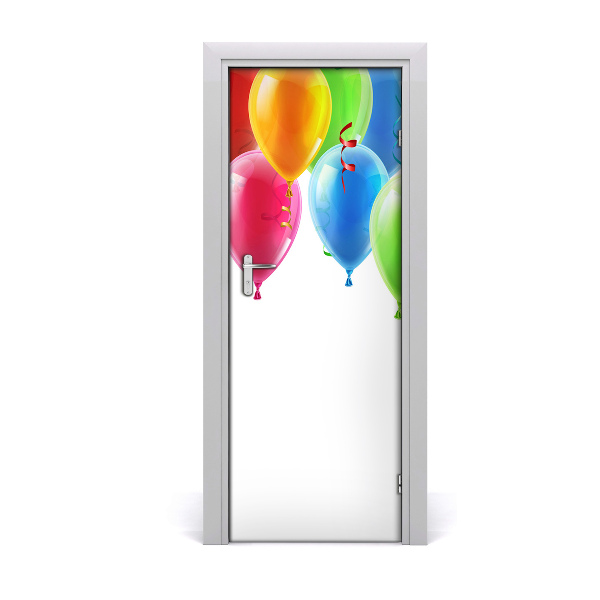Fototapeta na dveře barevné balony