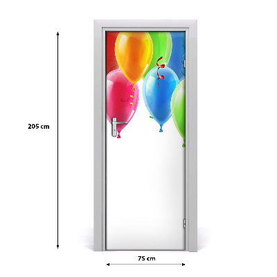 Fototapeta na dveře barevné balony