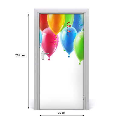 Fototapeta na dveře barevné balony