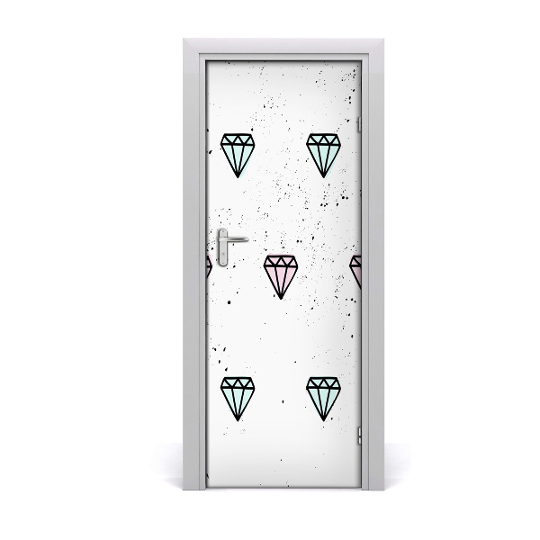 Fototapeta na dveře diamanty