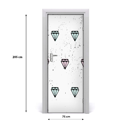 Fototapeta na dveře diamanty