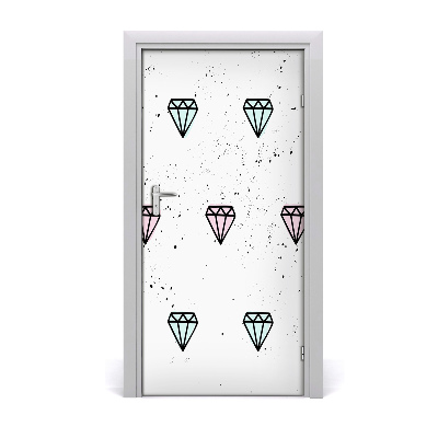 Fototapeta na dveře diamanty
