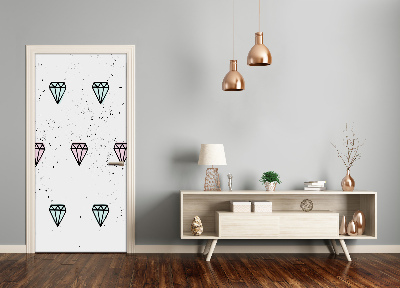 Fototapeta na dveře diamanty