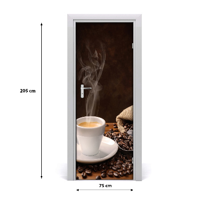 Fototapeta na dveře samolepící šálek kávy
