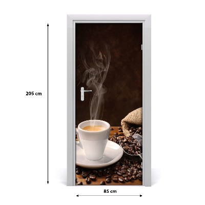 Fototapeta na dveře samolepící šálek kávy