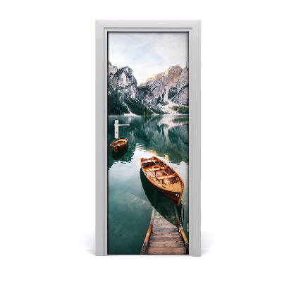Fototapeta samolepící dveře leď jezero