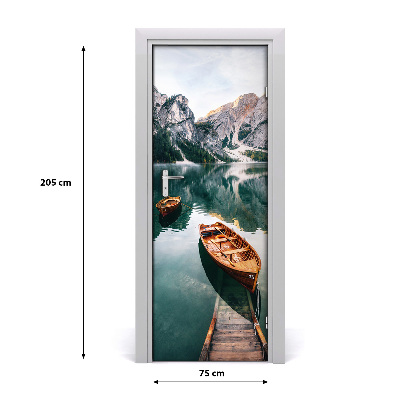 Fototapeta samolepící dveře leď jezero