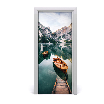 Fototapeta samolepící dveře leď jezero