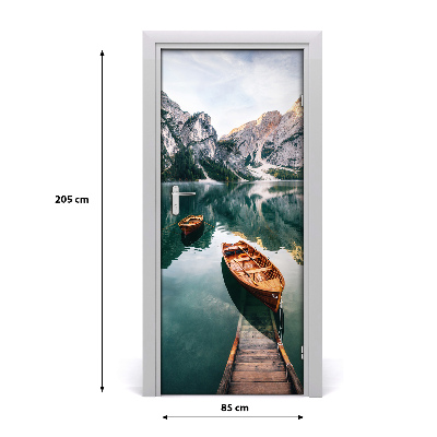 Fototapeta samolepící dveře leď jezero