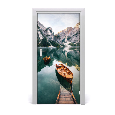 Fototapeta samolepící dveře leď jezero