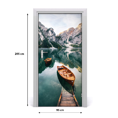 Fototapeta samolepící dveře leď jezero
