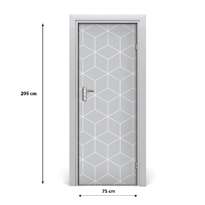 Fototapeta na dveře geometrické pozadí