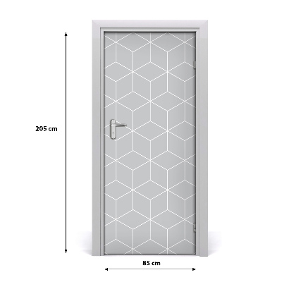 Fototapeta na dveře geometrické pozadí