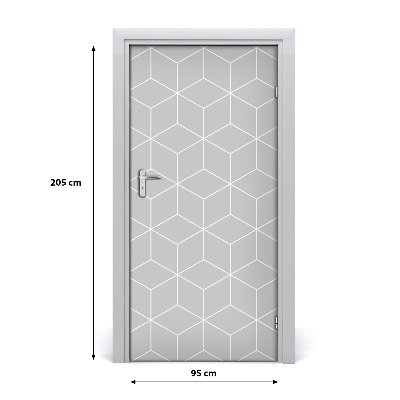 Fototapeta na dveře geometrické pozadí