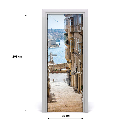 Fototapeta samolepící dveře Malta uličky