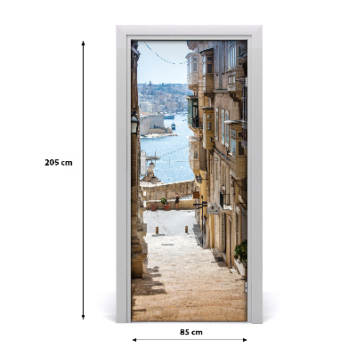 Fototapeta samolepící dveře Malta uličky