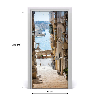 Fototapeta samolepící dveře Malta uličky