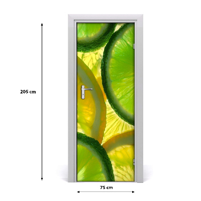 Fototapeta na dveře samolepící limetka a citron