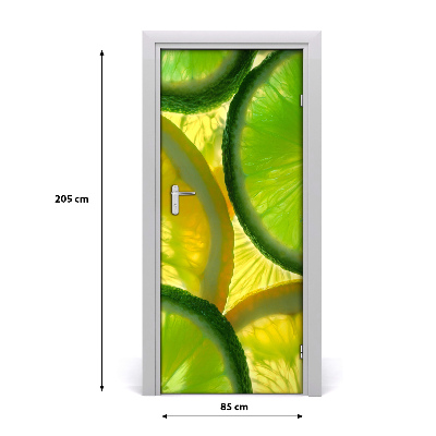 Fototapeta na dveře samolepící limetka a citron