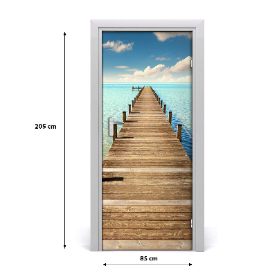 Fototapeta na dveře dřevěné molo