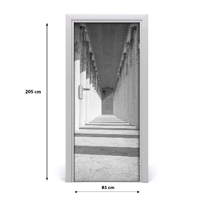 Fototapeta samolepící na dveře chodba